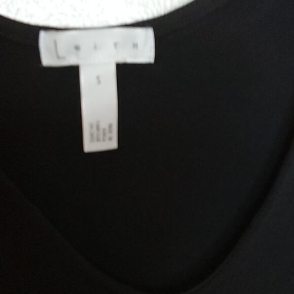 NWT Leith Womens Everyday Bodysuit, Black, Size Small. Minimalist, Stretchy - Picture 2 of 8